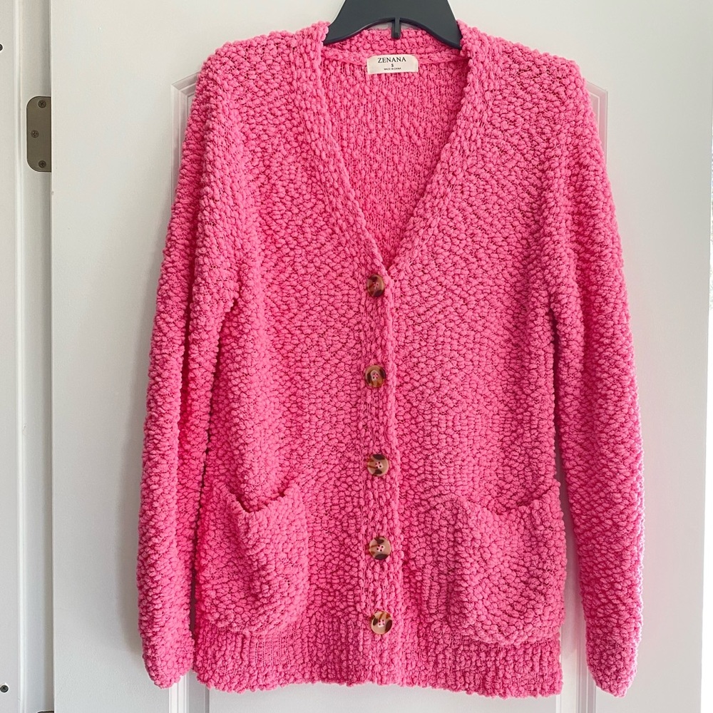 Zenana Popcorn Cardigan